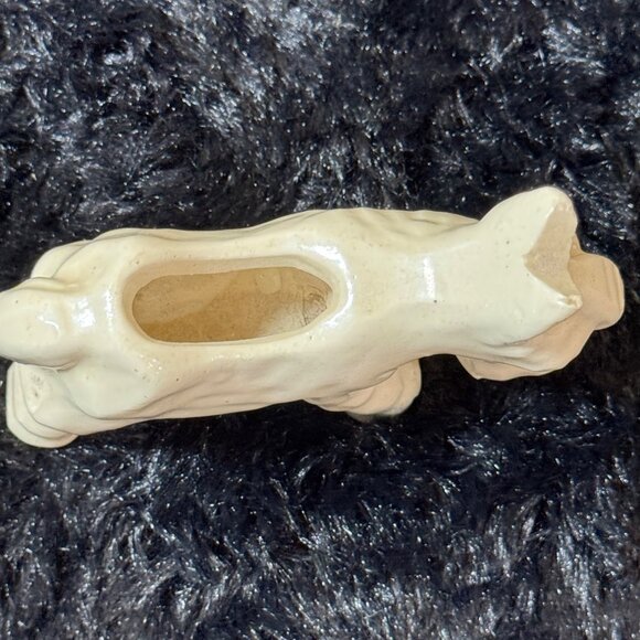 Vintage Mid Century Pottery Planter  Donkey Mule Burro Off White - Picture 4 of 8